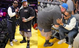 Action Bronson Debuted a New New Balance Silhouette Courtside at the Knicks-Lakers Game