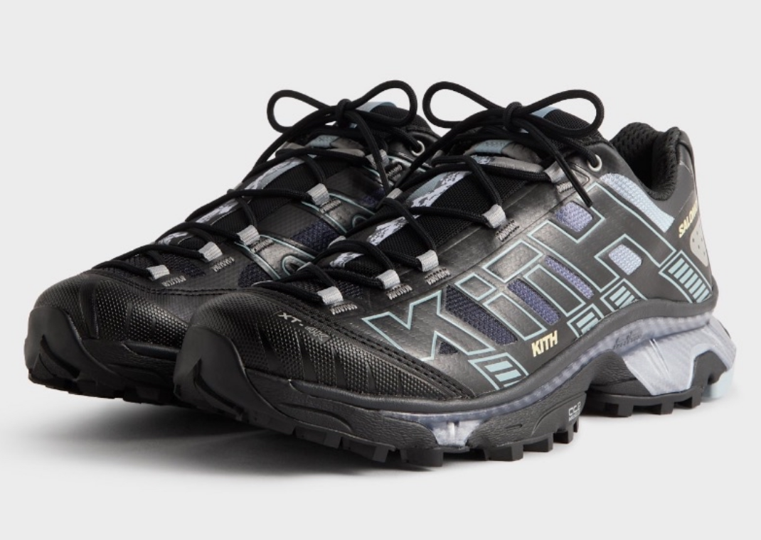 Kith x Salomon XT-4K Black Alloy Angle