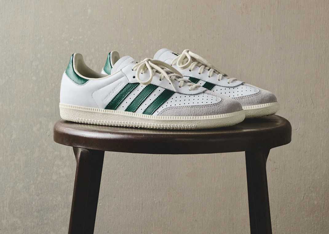 Kith x adidas Samba White Collegiate Green