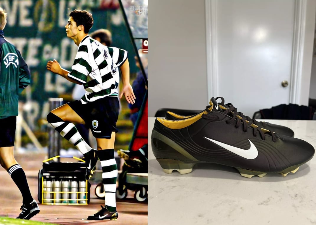 Cristiano Ronaldo wearing the Nike Mercurial Vapor 1 Dark Cinder Maize