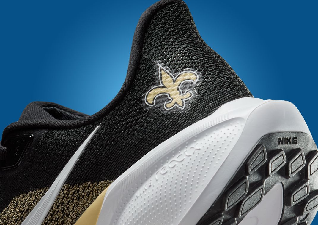 NFL x Nike Pegasus 41 New Orleans Saints Heel Detail