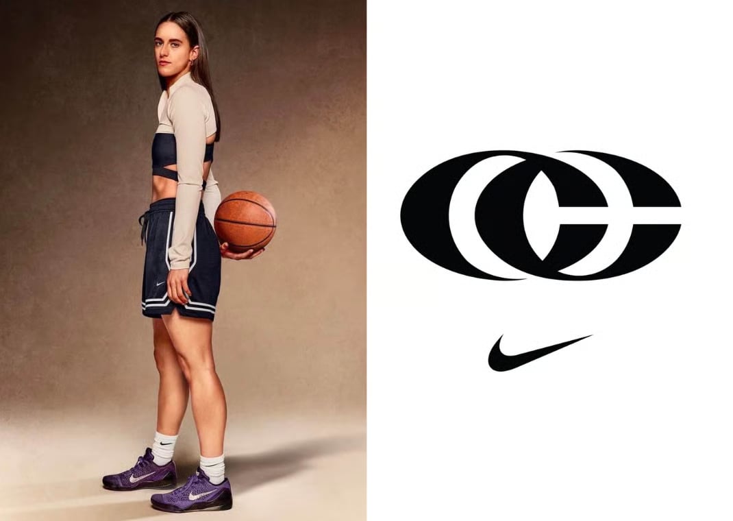 Caitlin Clark's signature logo with Nike