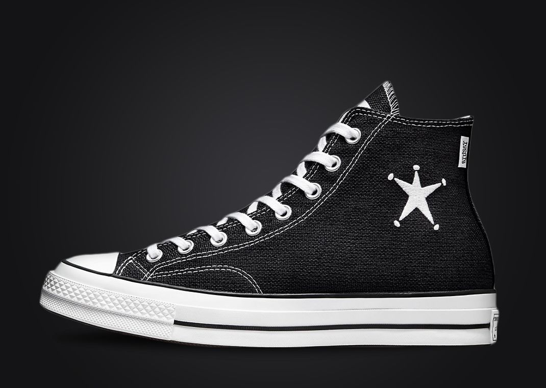 Stussy x Converse Chuck Taylor All-Star 70 Hi Black Medial