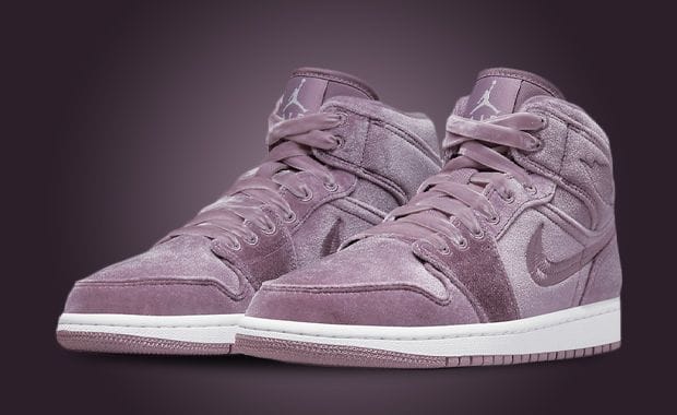 Purple Velvet Covers This Air Jordan 1 Mid