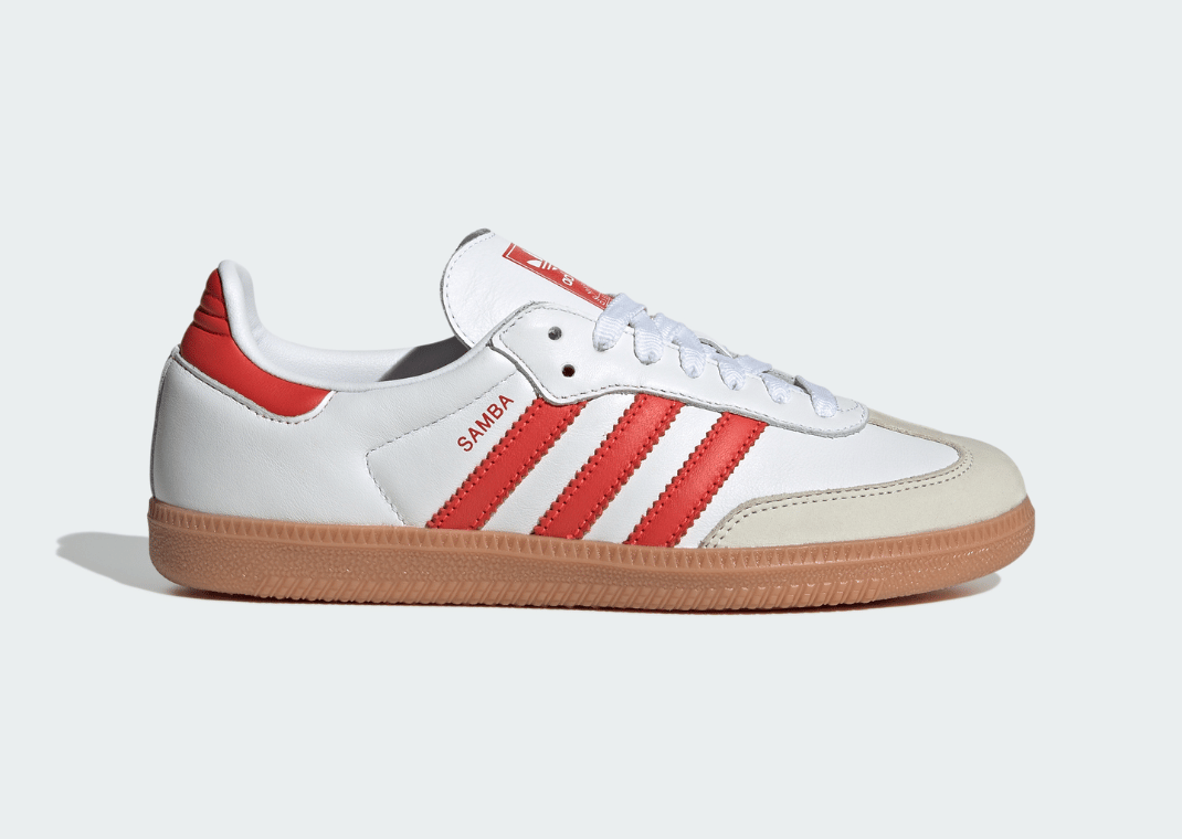 adidas Samba OG White Solar Red (W)