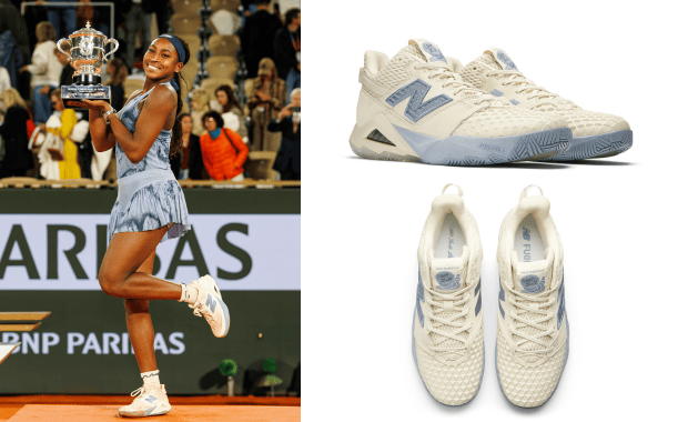 Coco Gauff wearing the New Balance Coco CG2