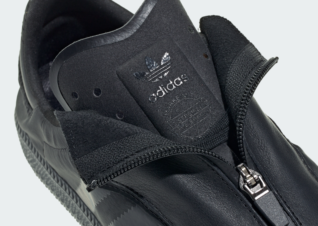 adidas Samba Decon Zipper Core Black Detail