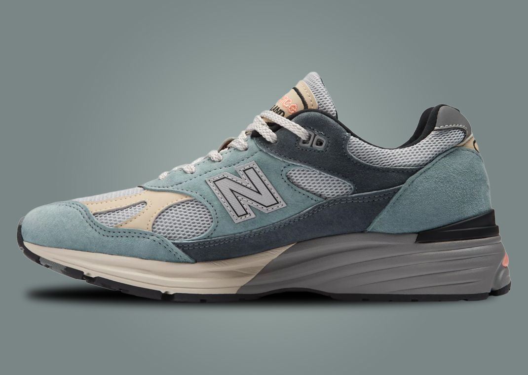 The New Balance 991v2 Made in UK Blue Silver Releases March 2024
