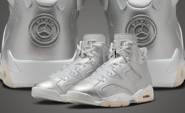 Where to Buy the PSG x Air Jordan 6 Metallic Silver