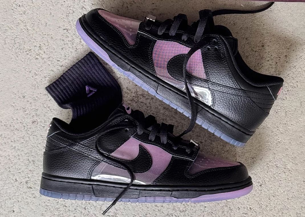 Nike Dunk Low Black Pink Rise