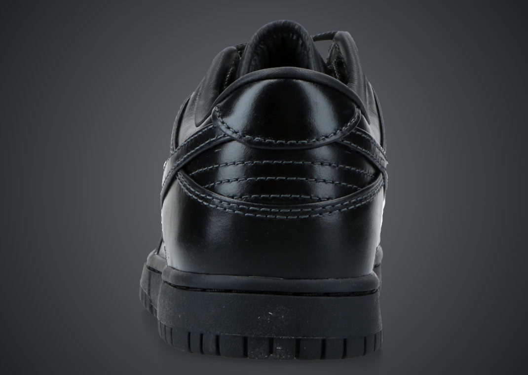 Nike Dunk Low Dress Shoe Black- Back