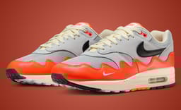 Official Photos Surface of the Patta x Nike Air Max 1 Wave in Platinum and Crimson