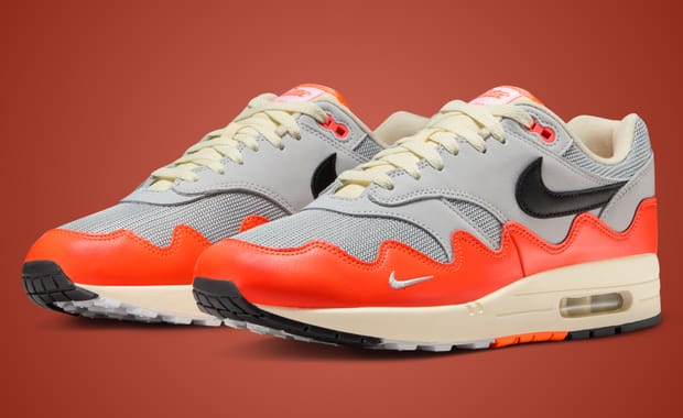 Official Photos Surface of the Patta x Nike Air Max 1 Wave in Platinum and Crimson