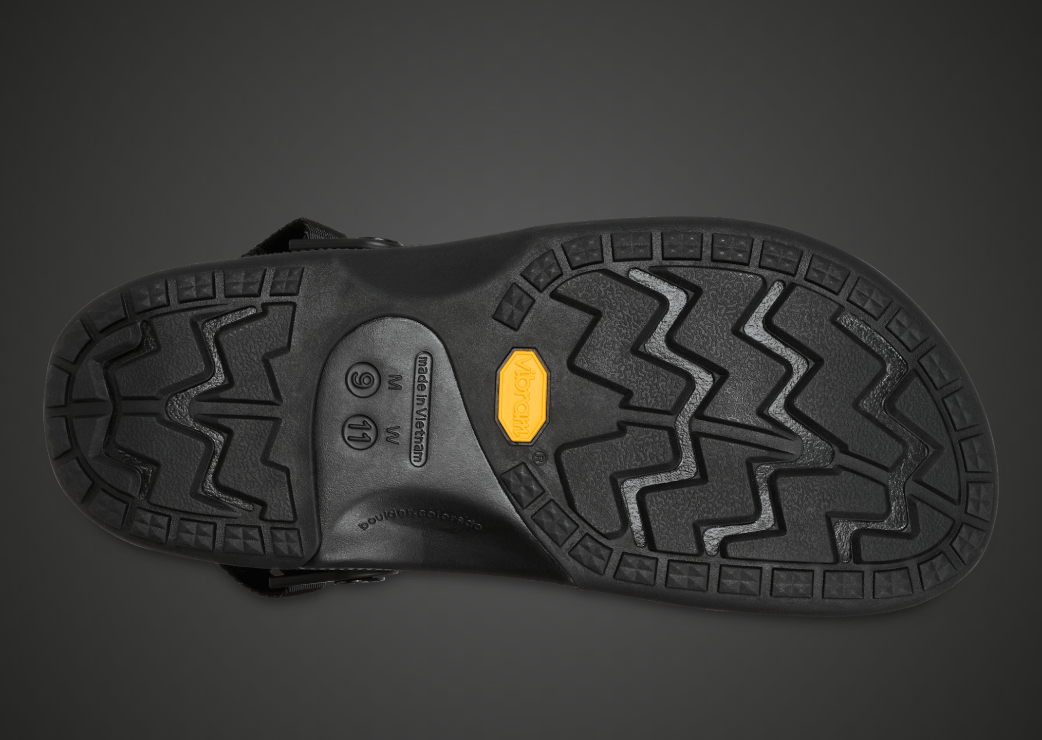 Patta x Crocs Classic Clog EXP Black - Bottom