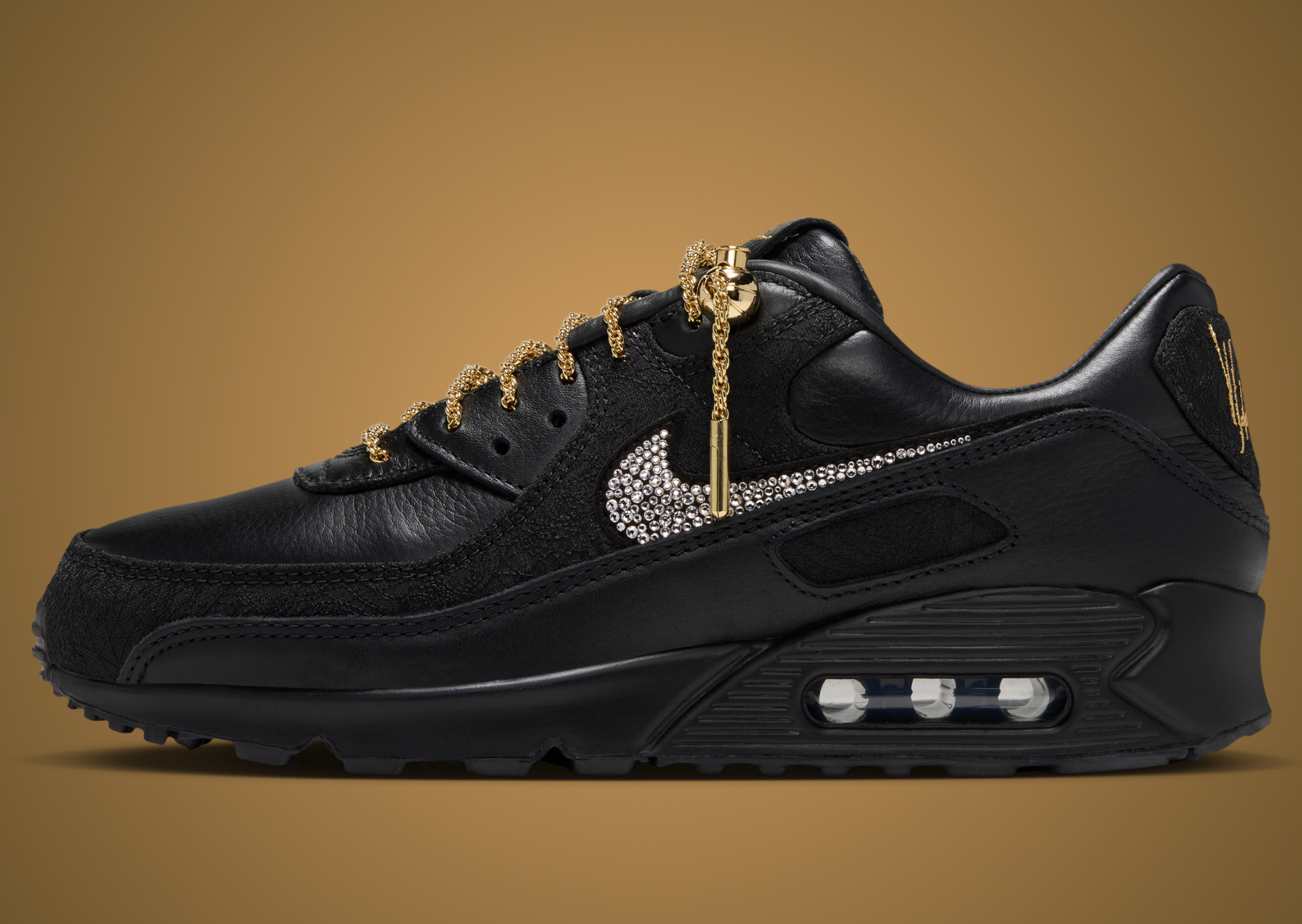 Victor Solomon x Nike Air Max 90 Black - Lateral