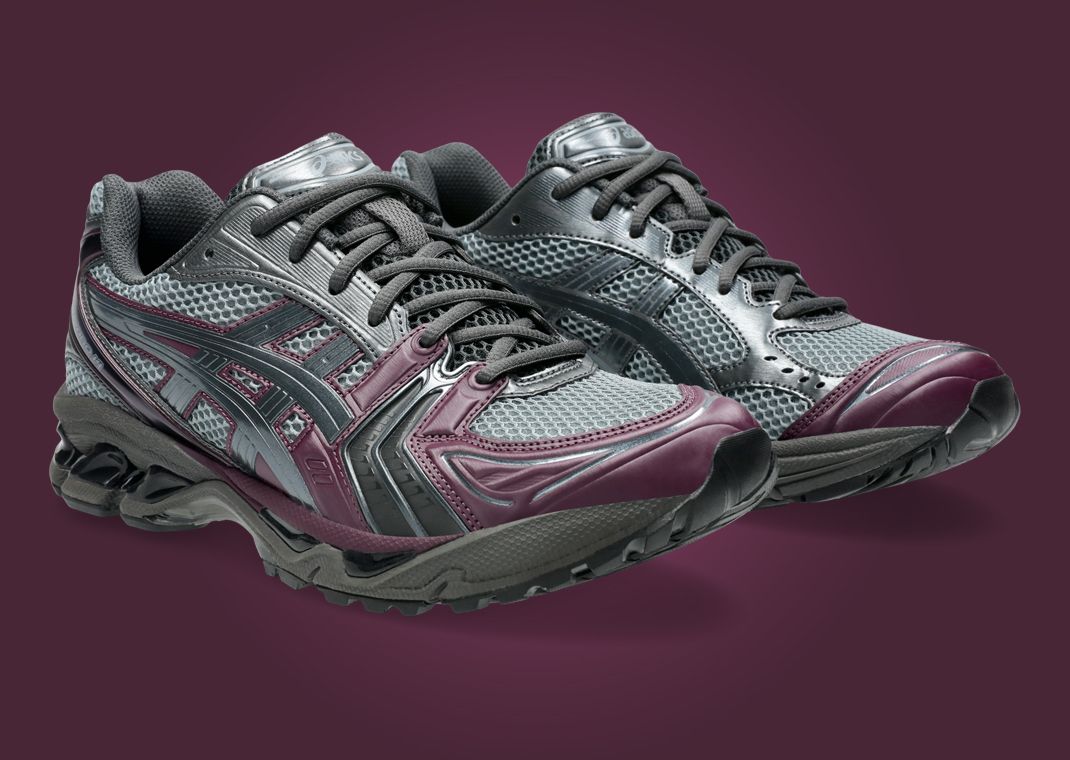 atmos x Asics Gel-Kayano 14 Grey Purple Angle