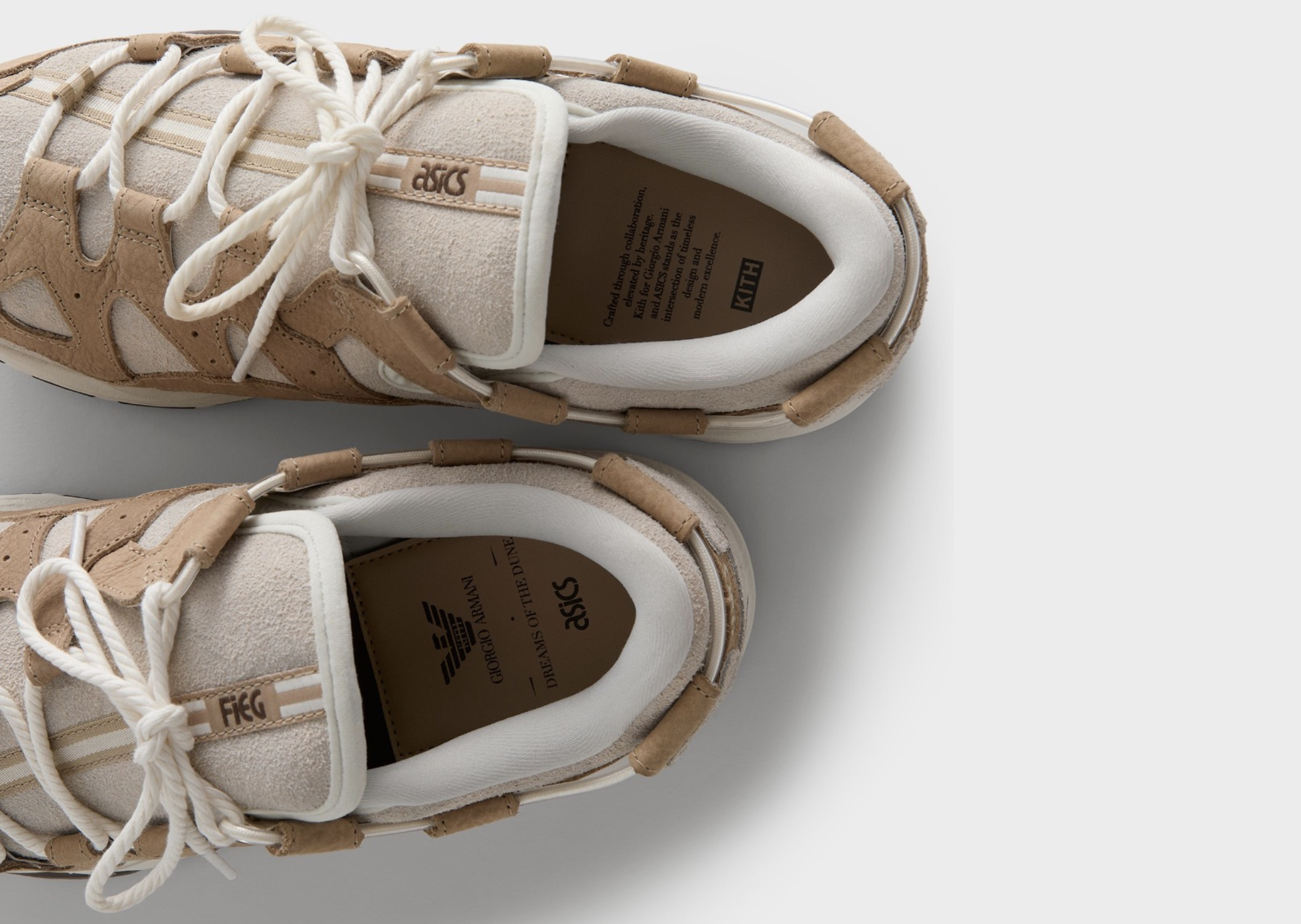 Giorgio Armani x Kith x Asics Gel-Mai 0.1 Safari - Detail