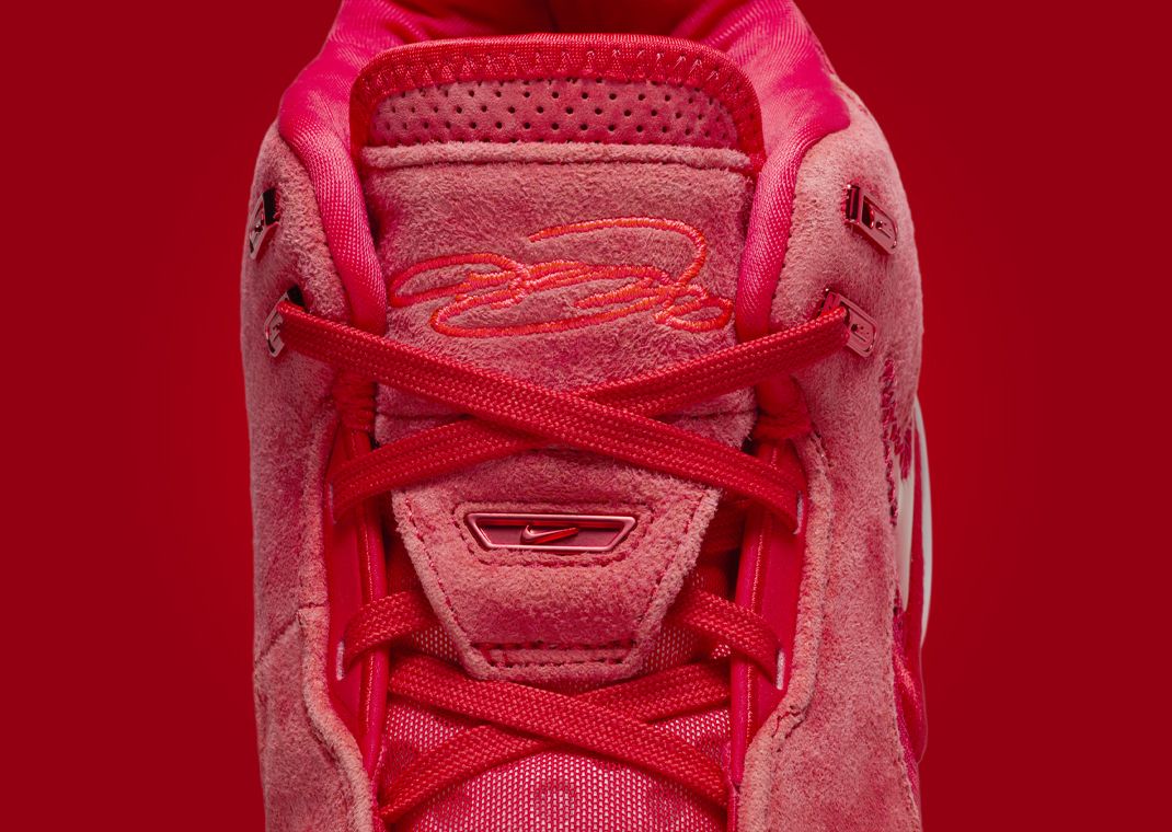 Nike LeBron NXXT Gen AMPD Red October Tongue Detail