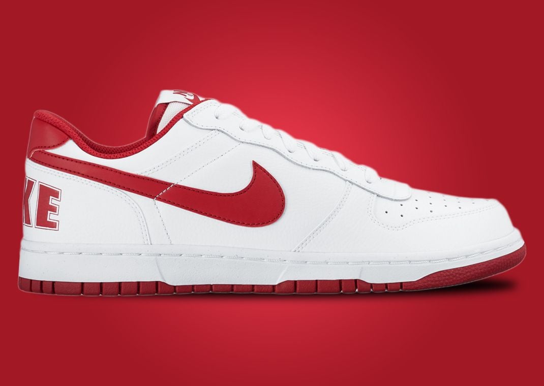 Nike Big Nike Low White Gym Red