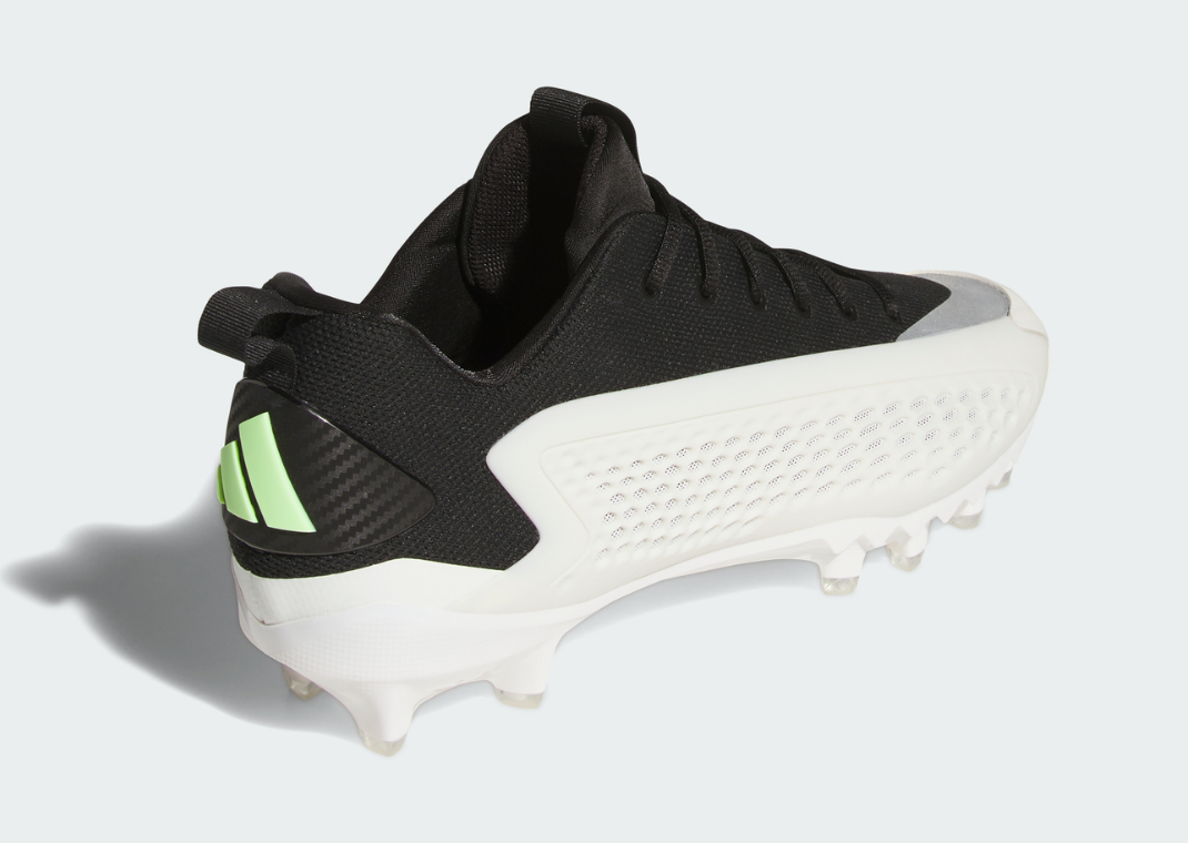 adidas AE 1 Low Football Cleat Core Black White - Heel Angle