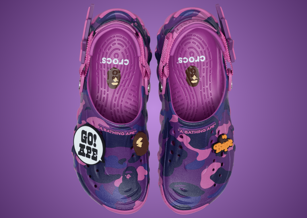 BAPE x Crocs Echo RO Clog Purple Top