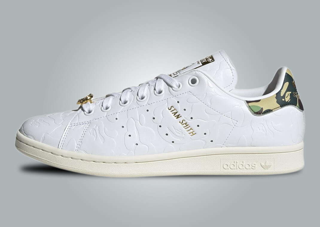 The BAPE x adidas Stan Smith Cloud White Restocks June 2025