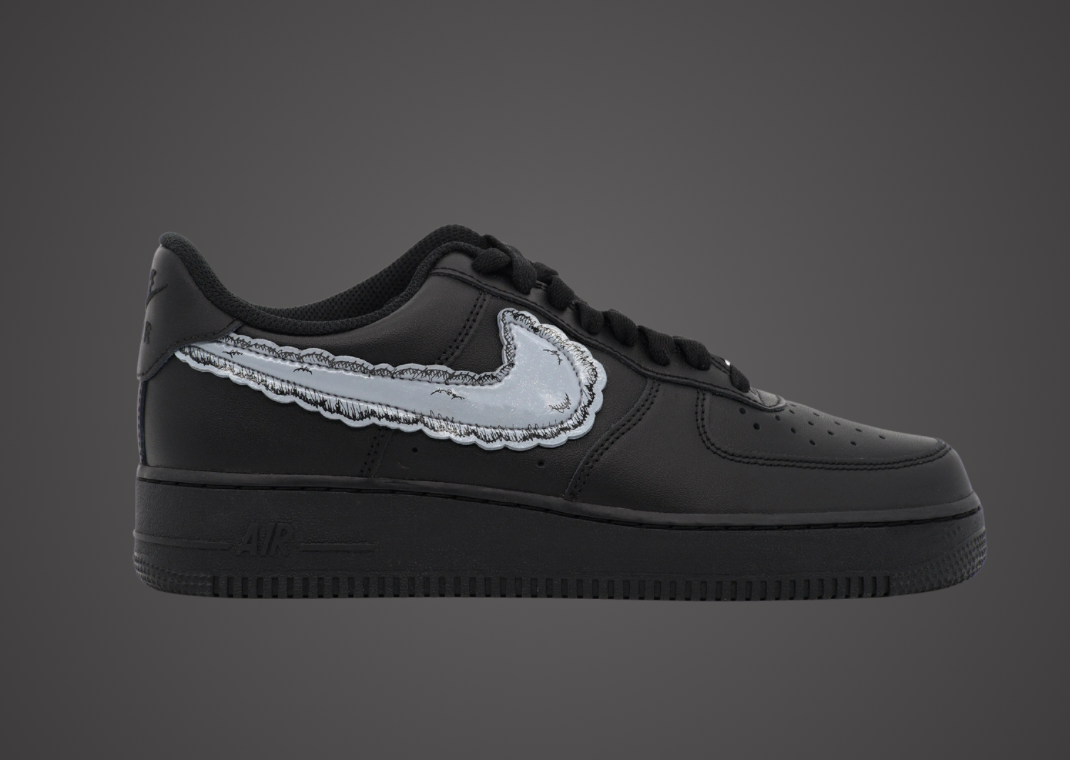 KAWS x Sky High Farm x Nike Air Force 1 Low Black Lateral
