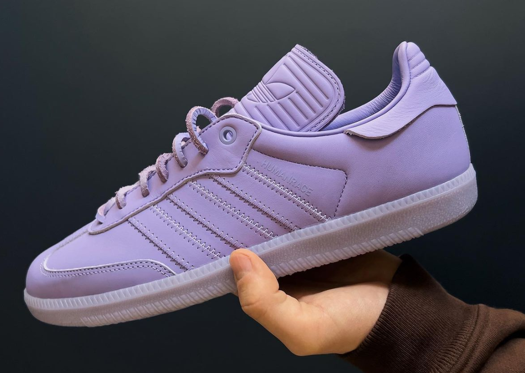 Pharrell Williams x adidas Humanrace Samba Lilac