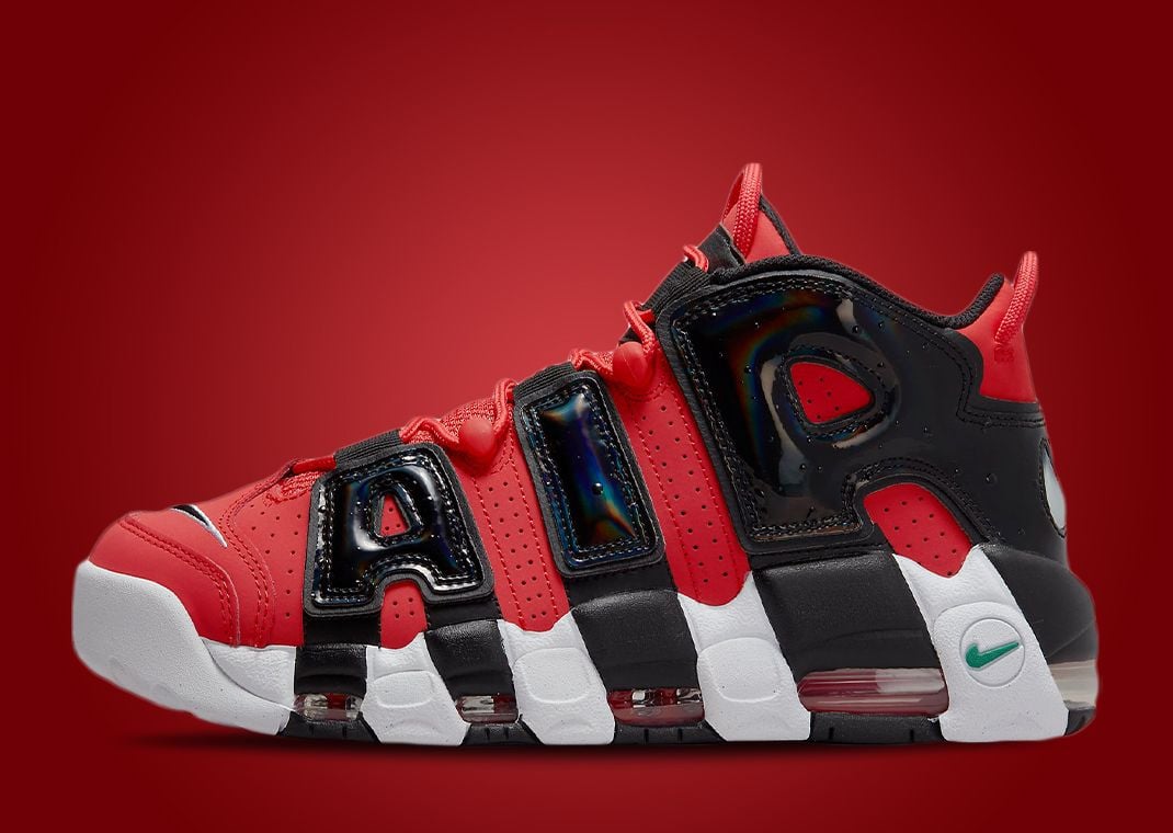 Nike Air More Uptempo Black Red Retro High Basketball
