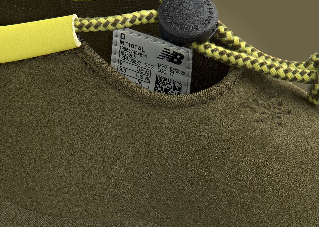 Aime Leon Dore x New Balance MT10T Sport Shoe Olive Detail