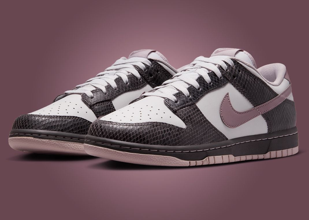 Nike Dunk Low Snakeskin Medium Ash Platinum Violet