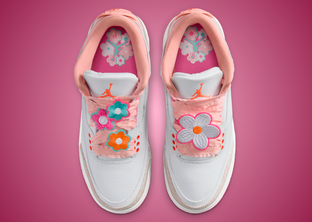 Air Jordan 3 Retro Spring Flowers (GS) - Top