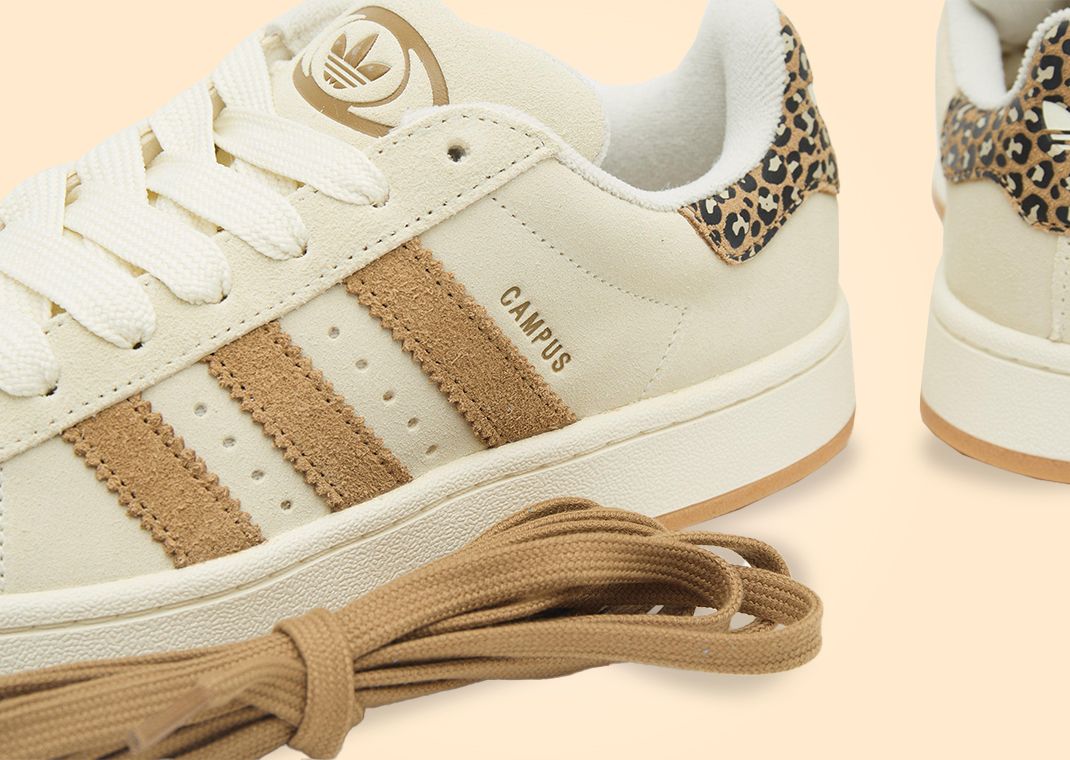 adidas Campus 00s Leopard Print Cream Tan (W) Detail