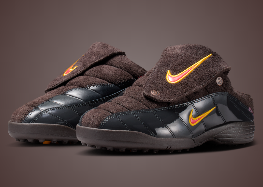 Kids of Immigrants x Nike T90 Mule Velvet Brown - Angle