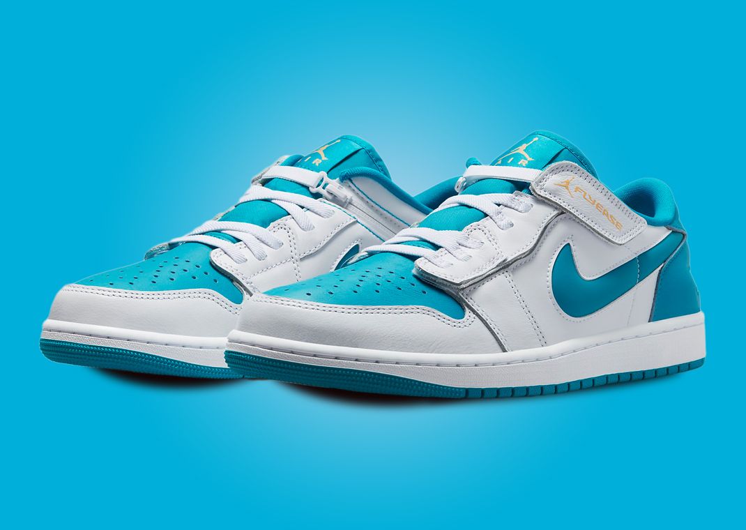 Air Jordan 1 Low Flyease White Aquatone