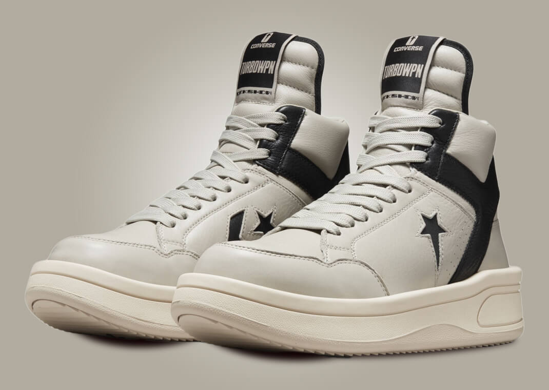 Rick Owens x Converse DRKSHDW TURBOWPN Cream Black