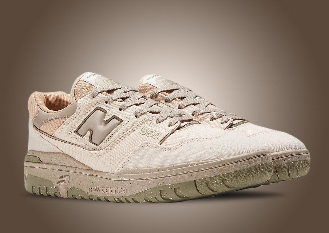 New Balance 550 Canvas Cream Olive