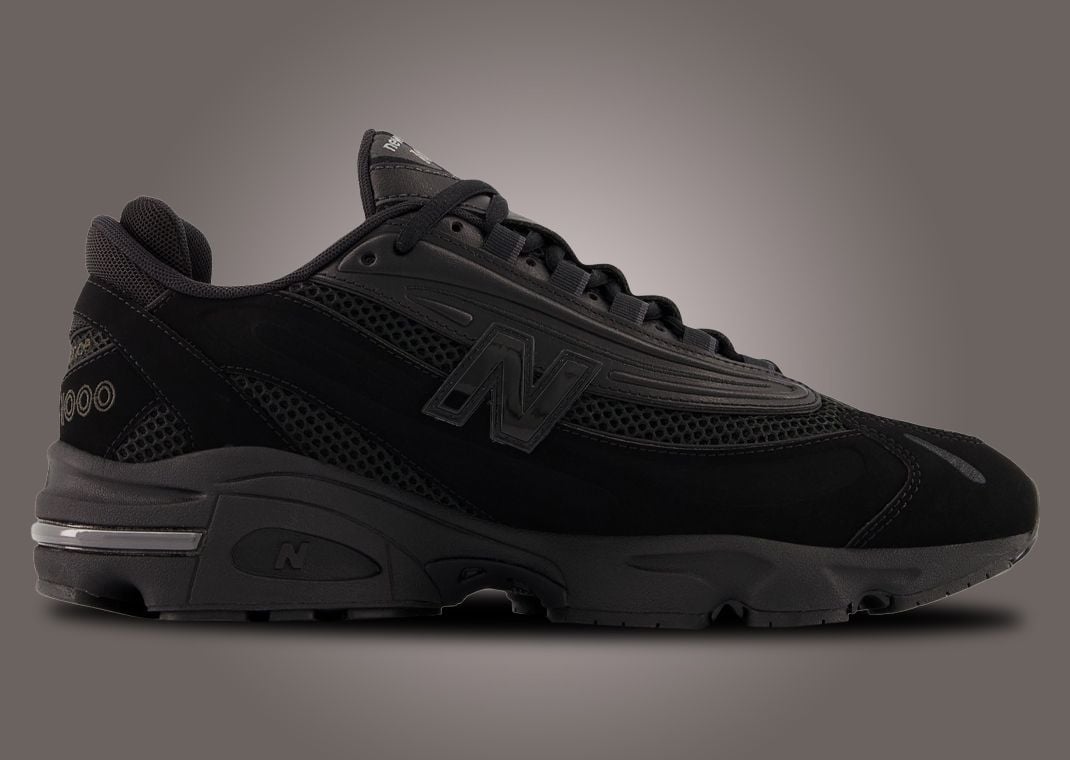 New Balance 1000 Black Grey Suede