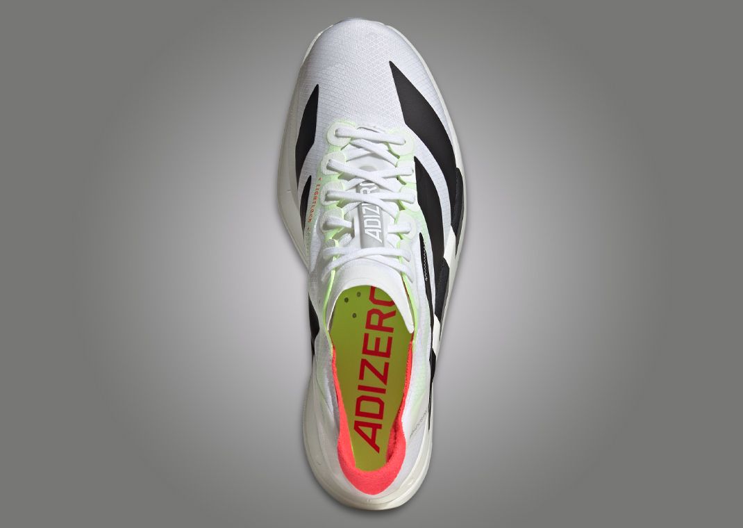 The adidas Adizero Adios Pro 4 Cloud White Core Black