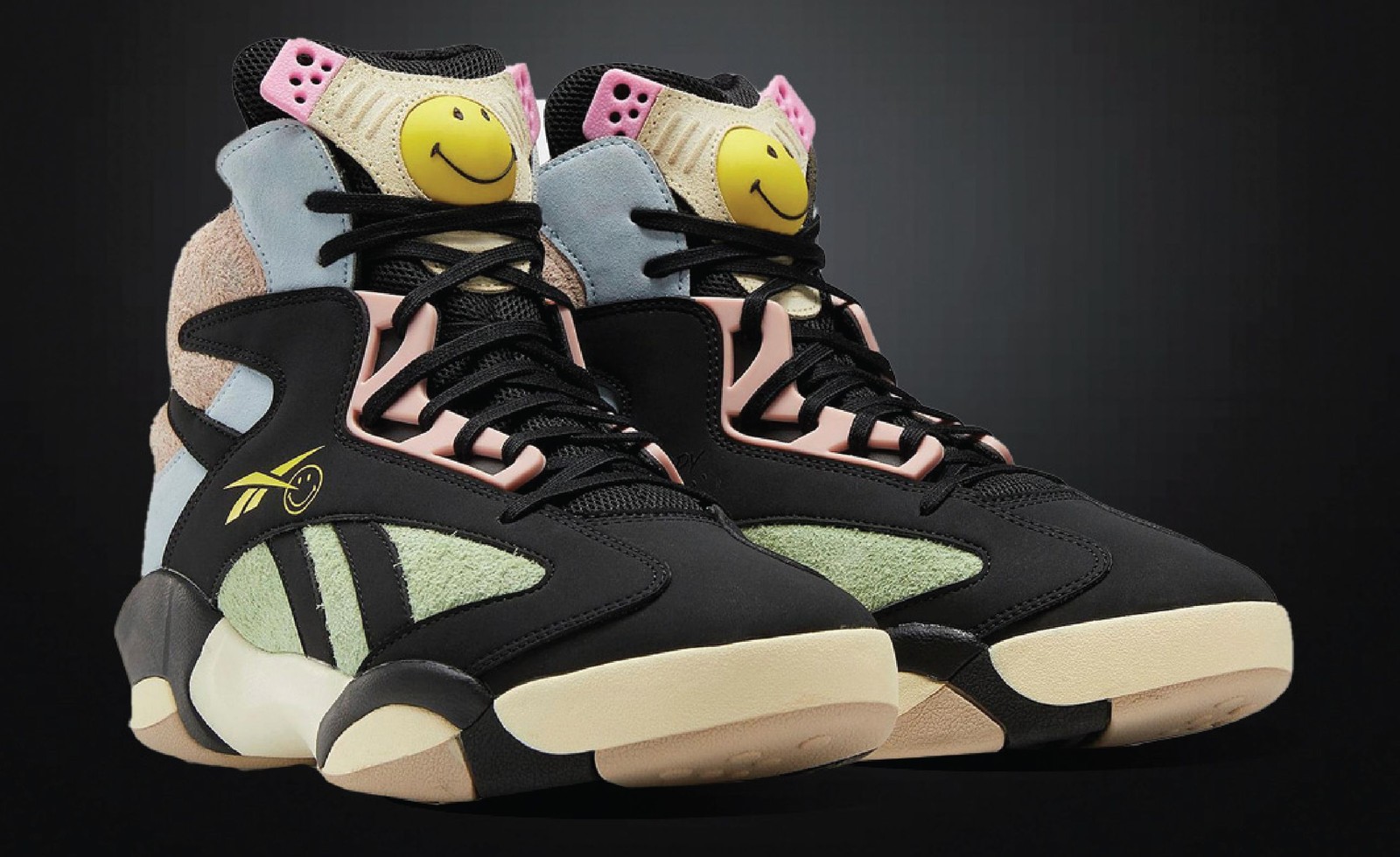 Smiley x Reebok Shaq Attaq Core Black