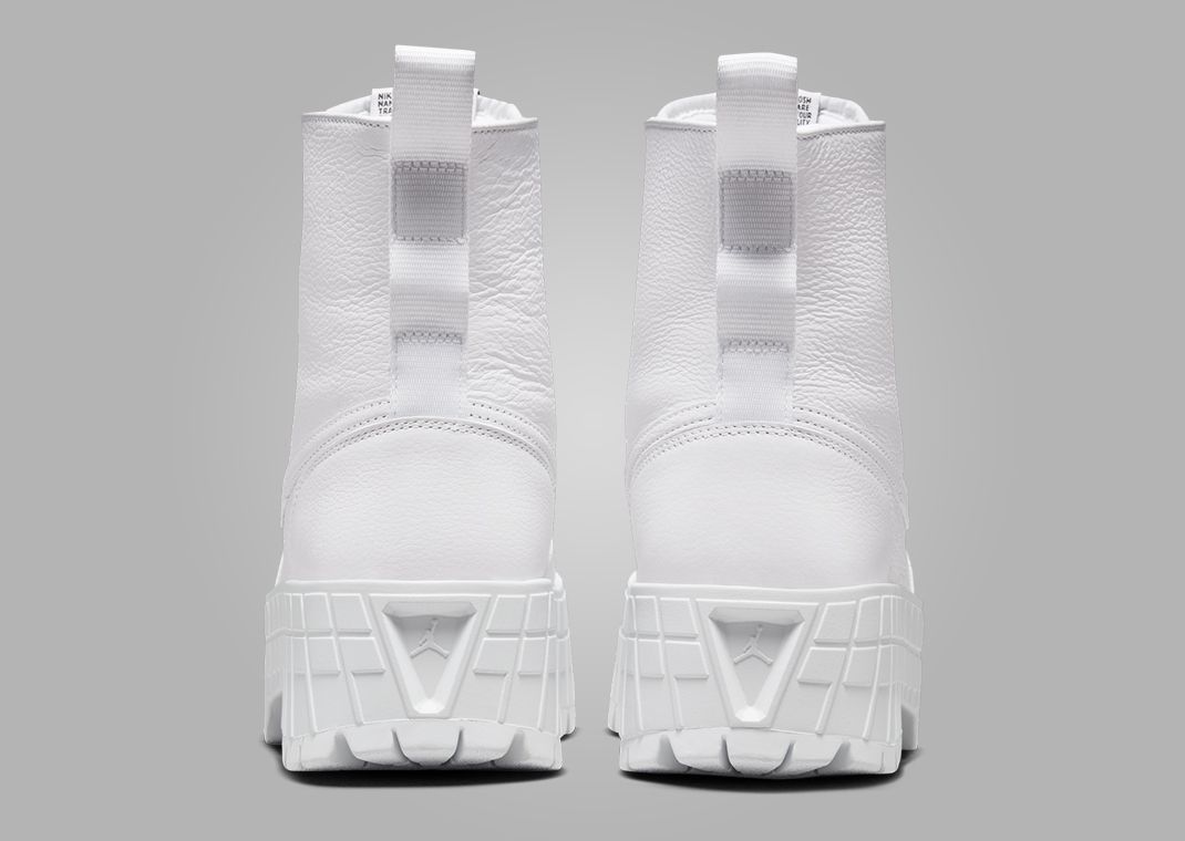Air Jordan 1 Brooklyn Boot Triple White (W) Heel