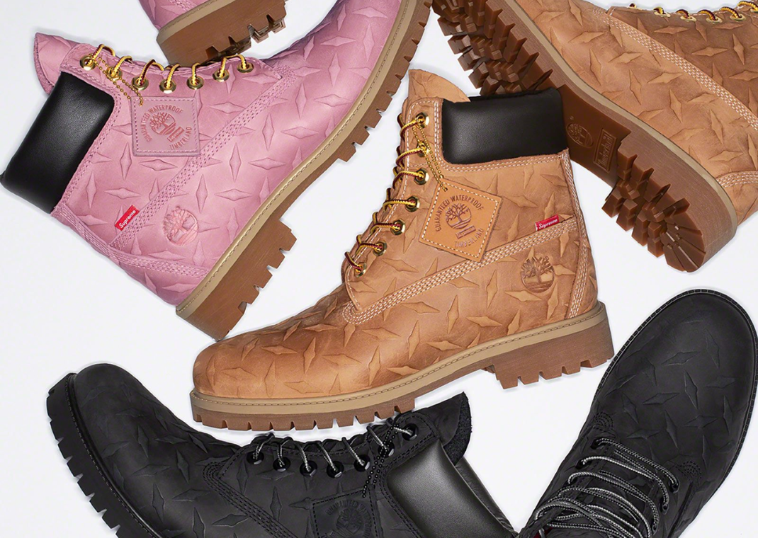 Supreme x Timberland 6" Waterproof Boot Diamond Plate Collection