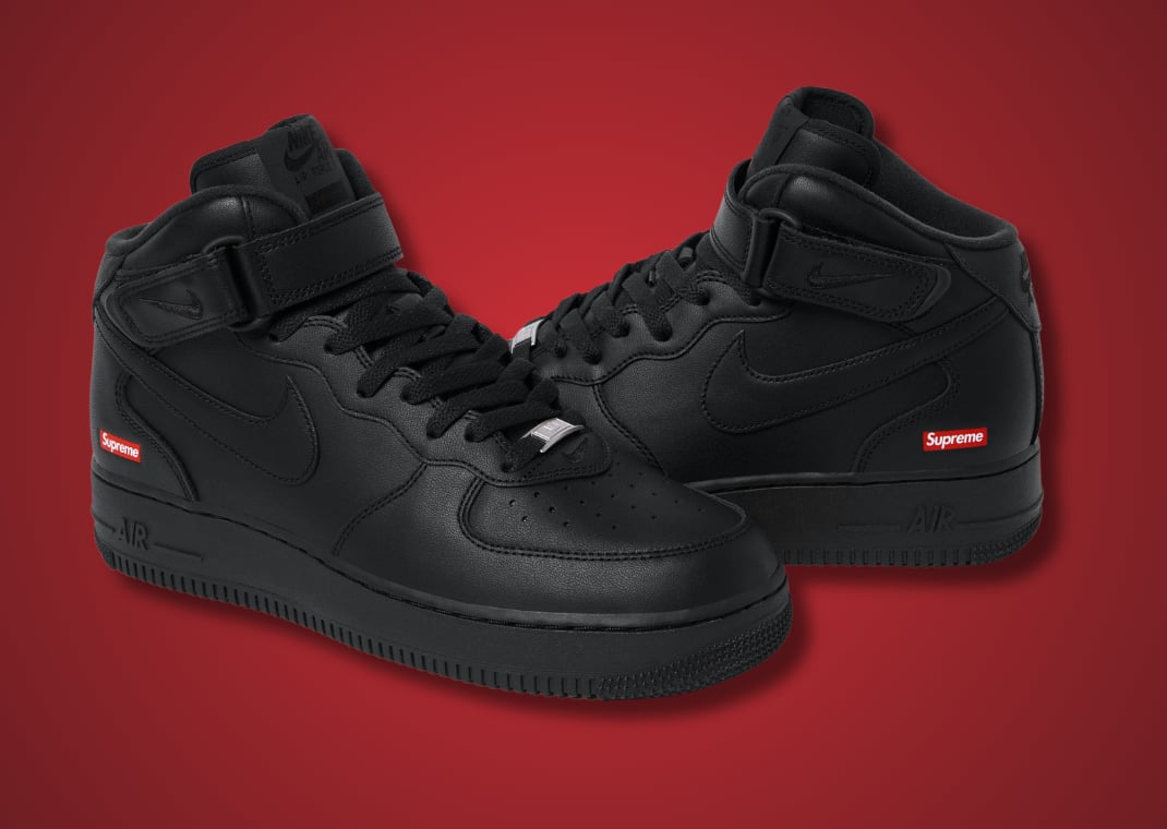 Supreme x Nike Air Force 1 Mid SP Black