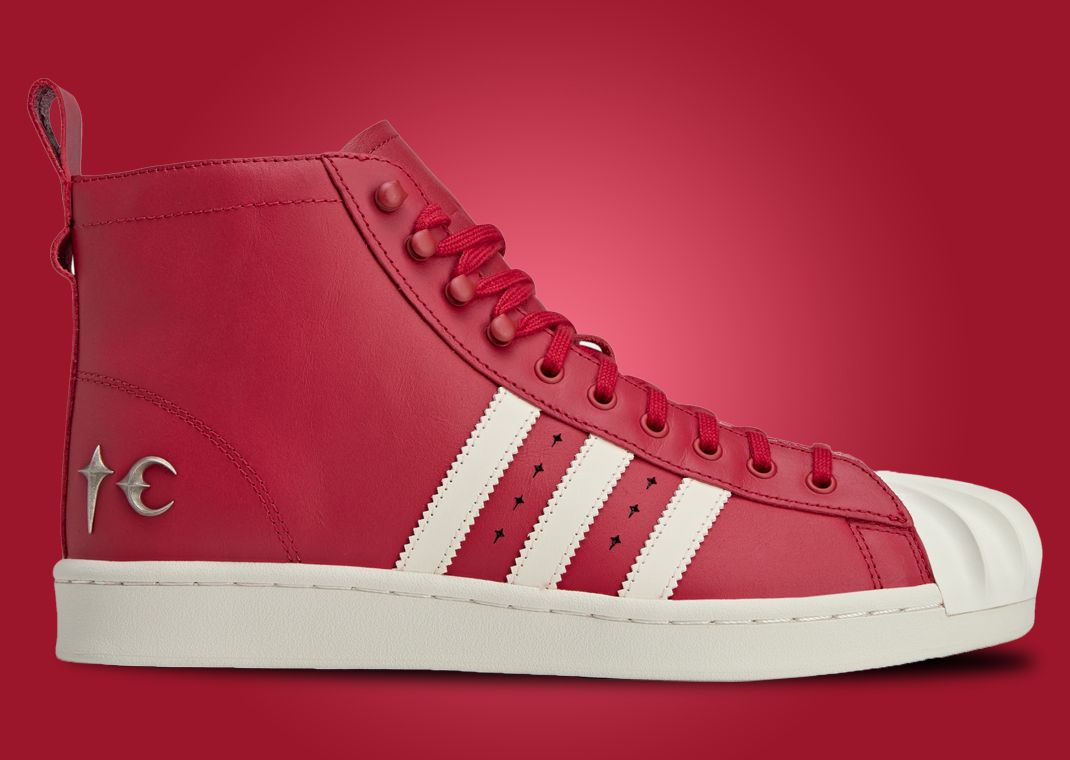 Thug Club x adidas Superstar Boots Red Lateral