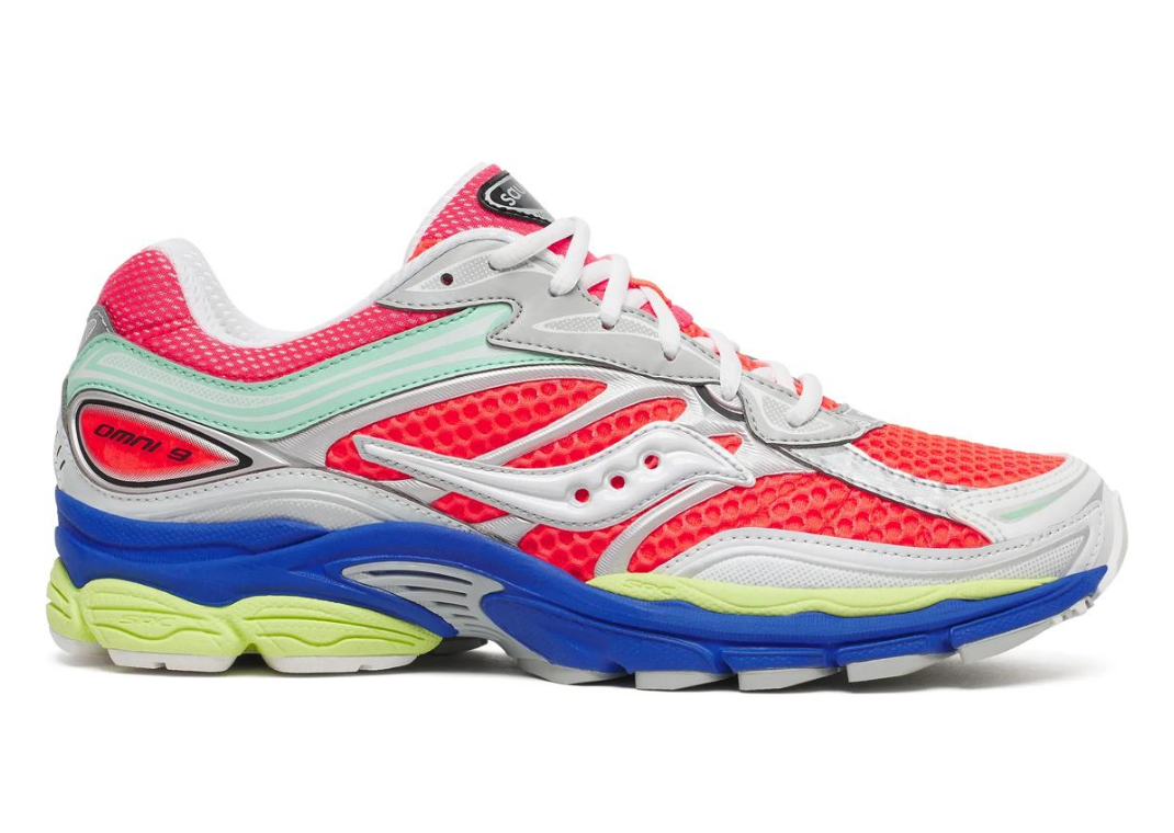 Saucony ProGrid Omni 9 Vizi Red Multi - Lateral