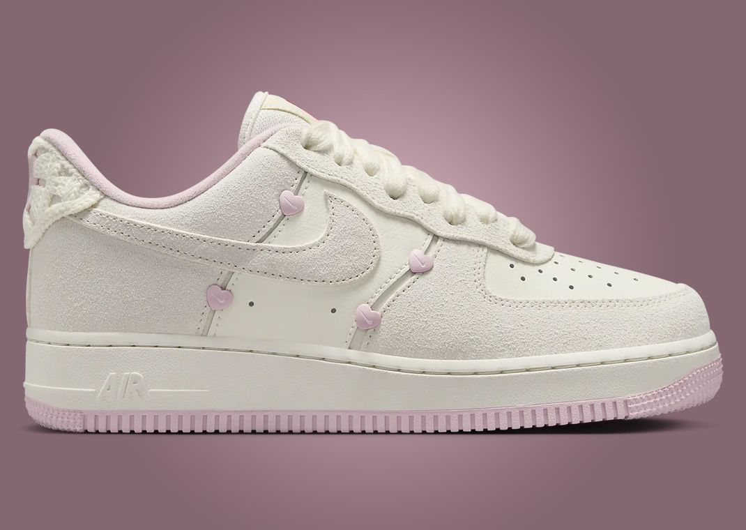 nike air force 1 low pink hearts valentines day