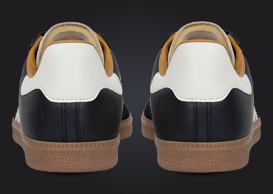 JJJJound x adidas Samba OG Made in Germany Core Black Off White Heel