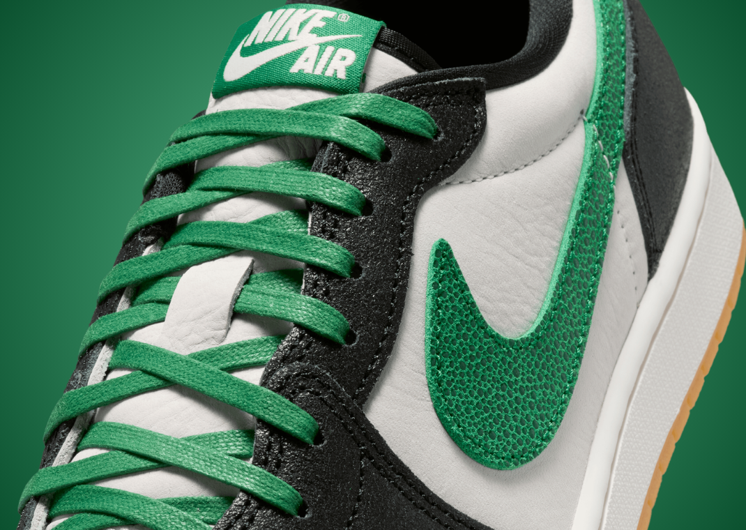 Air Jordan 1 Retro Low OG Phantom Pine Green - Detail