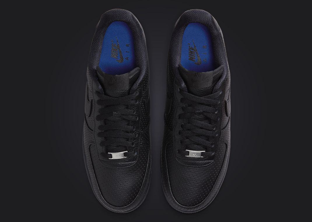 Nike Air Force 1 Low Black Perforations Top