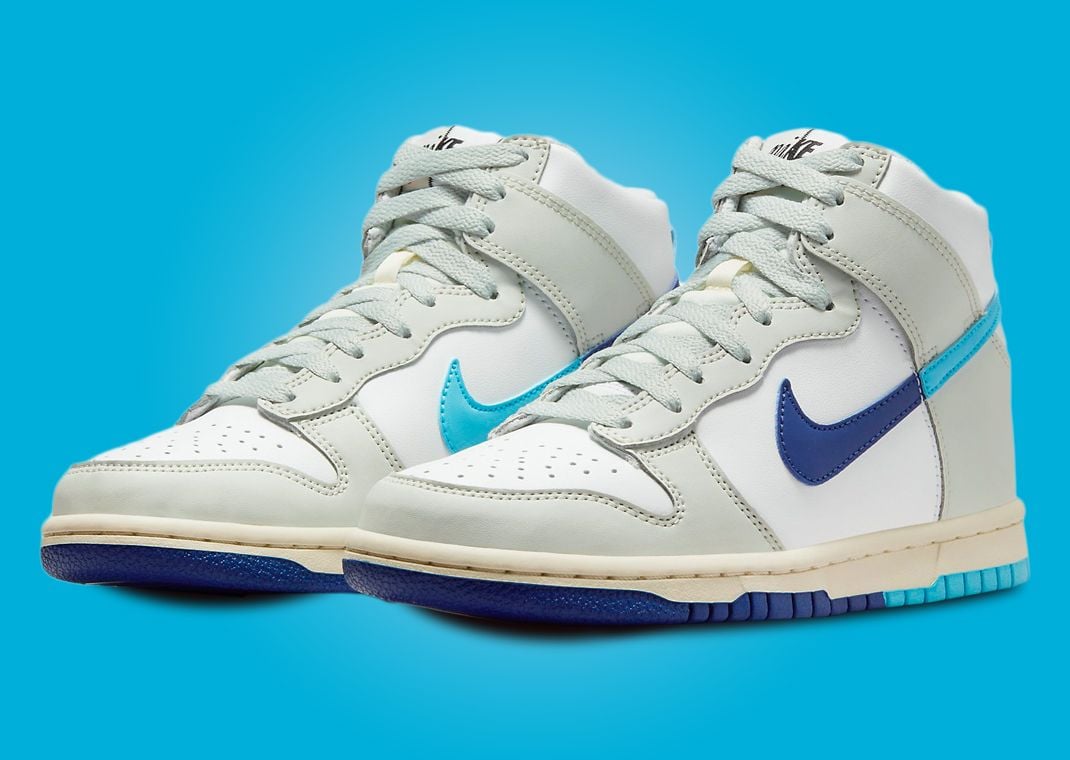 Nike Dunk High Split Summit White Baltic Blue Deep Royal Blue